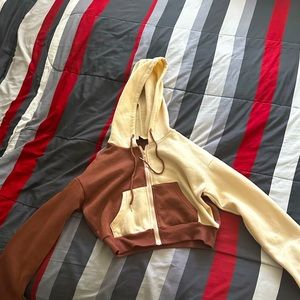 Brown and khaki jacket